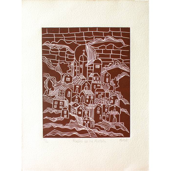 Pueblo en la montaña